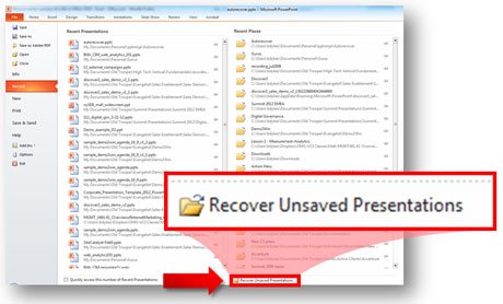 Como recuperar arquivos não salvos do PowerPoint Mac