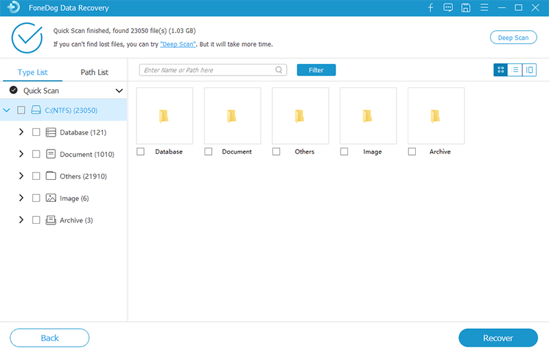 Select Files to Recover After Reinstalling Windows 10