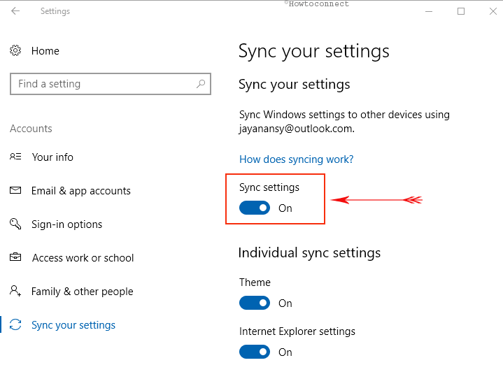 Sync Your Settings Properly to Fix Windows 10 Update Wiped My Hard Drive