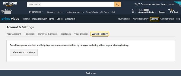 Amazon Prime Video 구독