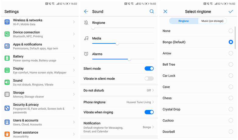 Facebookの通知音を変更する