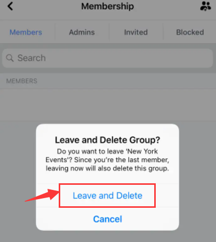 Deleting A Facebook Group Using A Mobile Device