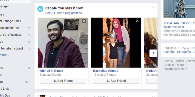 Facebook Search People Suggestions