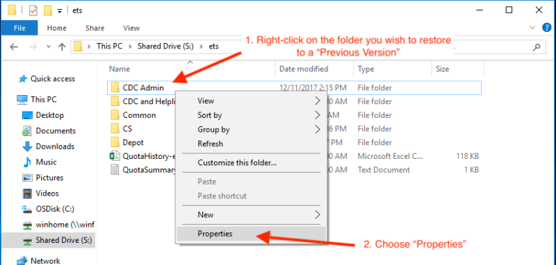 Recuperar arquivo do Microsoft Project utilizando cópias de sombra