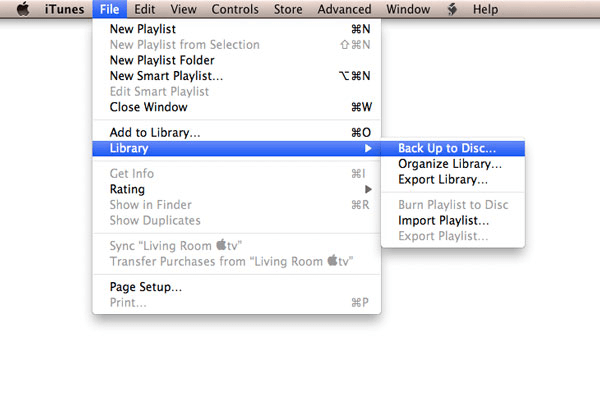 Överför iTunes-biblioteket till ny Mac med hjälp av en säkerhetskopieringsfunktion