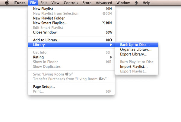 Transfer iTunes Library to New Mac Using a Backup Feature