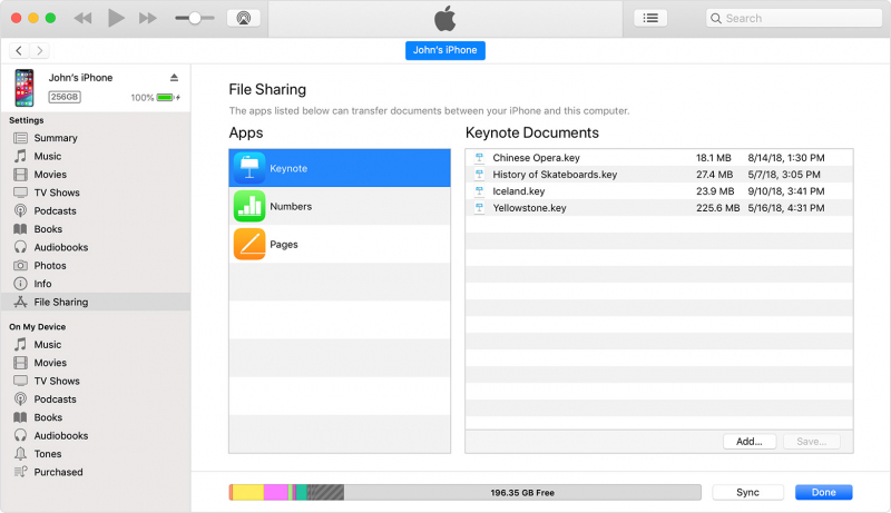 Transfer Data from Computer to iOS Using iTunes