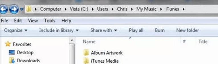 Localizações da pasta iTunes Media em diferentes dispositivos