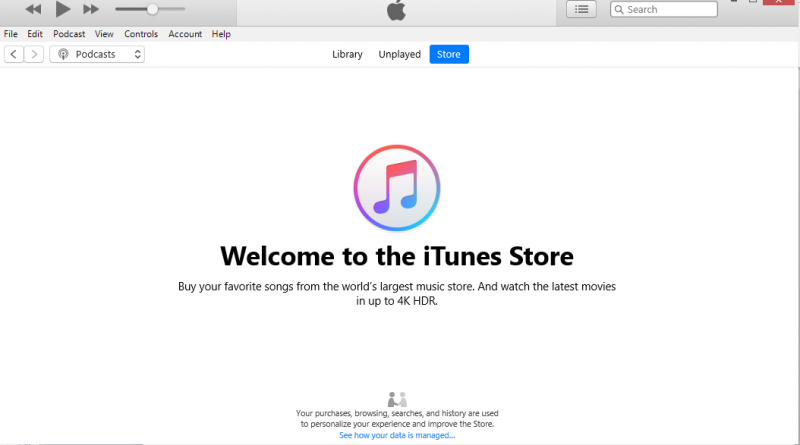 Go to the iTunes Store to Download Podcasts