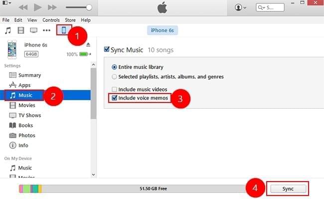 How to Backup Voice Memos on iPhone Using iTunes