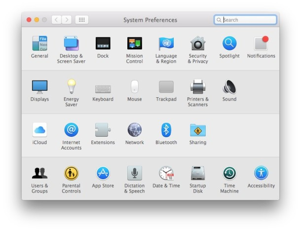 Select System Preferences to Transfer Movies to iPad
