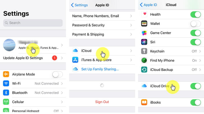 Recupere mensagens de texto excluídas no iPhone sem computador com o iCloud