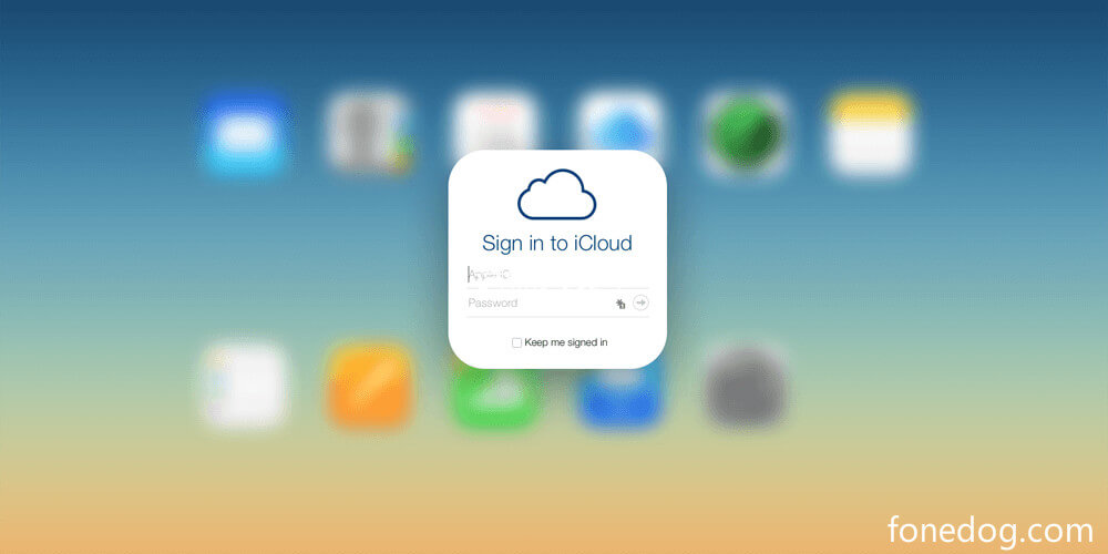 Login iCloud to Fix Restore from iCloud Taking Forever