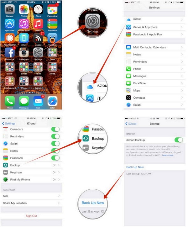 Manually Backup Your iOS Device to iCloud