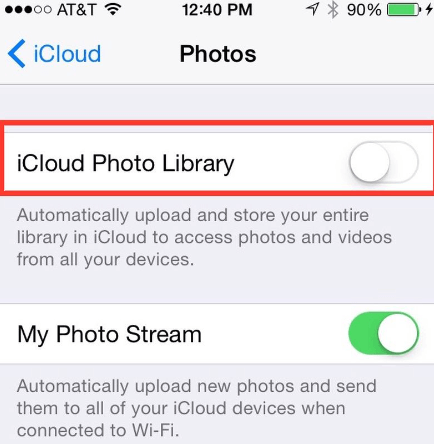 Turn On Mac iCloud Photo Library To Fix When Photos Not Uploading To iCloud