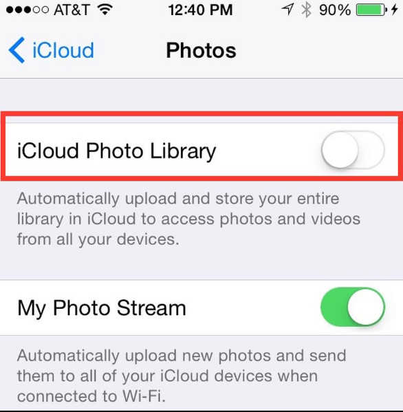 Resolve Photos Disappeared from iPhone through Settings Application