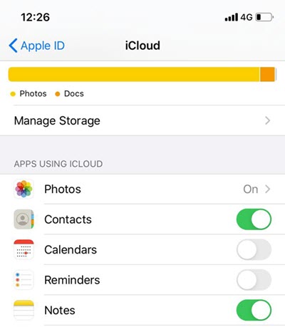 Reasons of “iCloud Waiting to Upload Issue” - Insufficient Storage