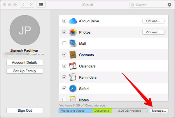 Manage iCloud to Fix Downloading Messages from iCloud stuck