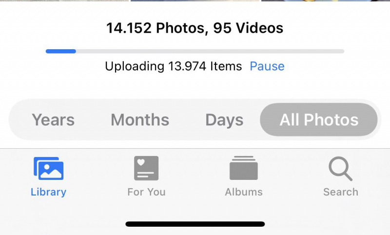 Principais razões pelas quais “fotos enviadas via iCloud não são baixadas” - Grande número (acima) de downloads