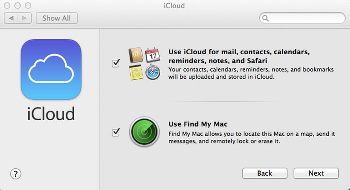 Synkronisera Note till iCloud