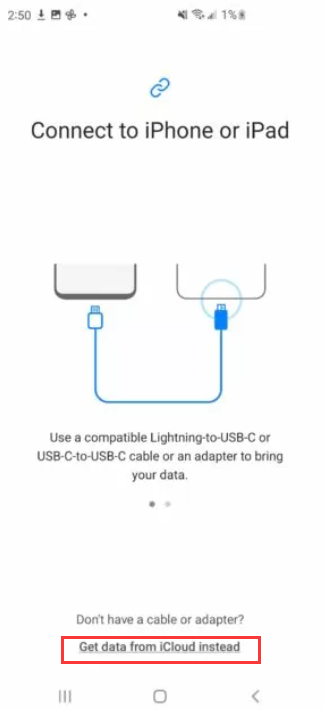 스마트 스위치를 사용하여 iPhone에서 Samsung으로 데이터 전송