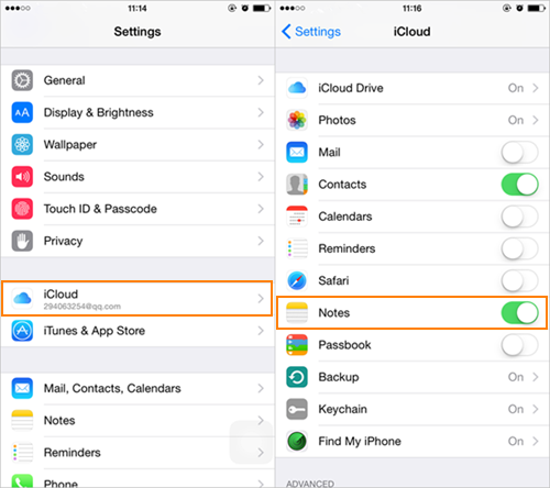 Exportar notas do iPhone para o computador usando o iCloud