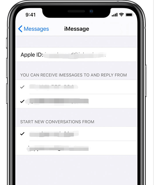 Check iMessage Email Address