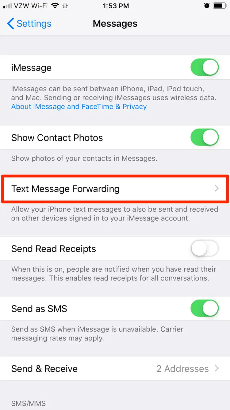 Backup Text Messages on iPhone through Mac