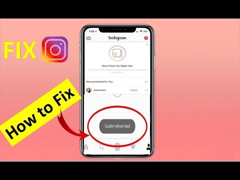 Reparar Instagram no pudo actualizar el feed