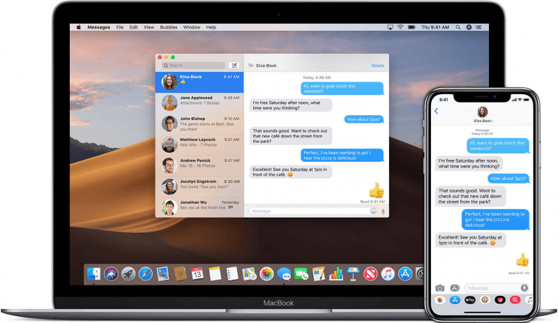 Spara textmeddelanden från iPhone till Mac