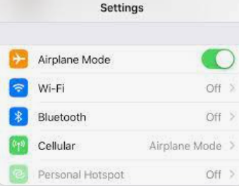 Toggle Airplane Mode Off to Fix WhatsApp Message Not Delivered Issues
