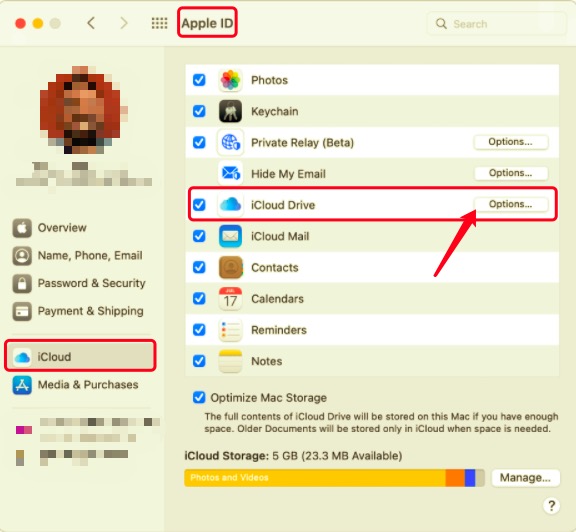 iCloud는 Mac에서 메모를 백업합니다.
