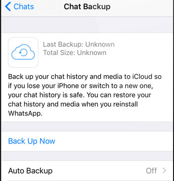 Configurando o WhatsApp Chat Backup para extrair mensagens do WhatsApp do iPhone Backup