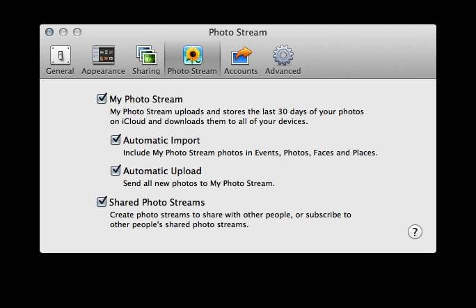 Photo Stream Mac