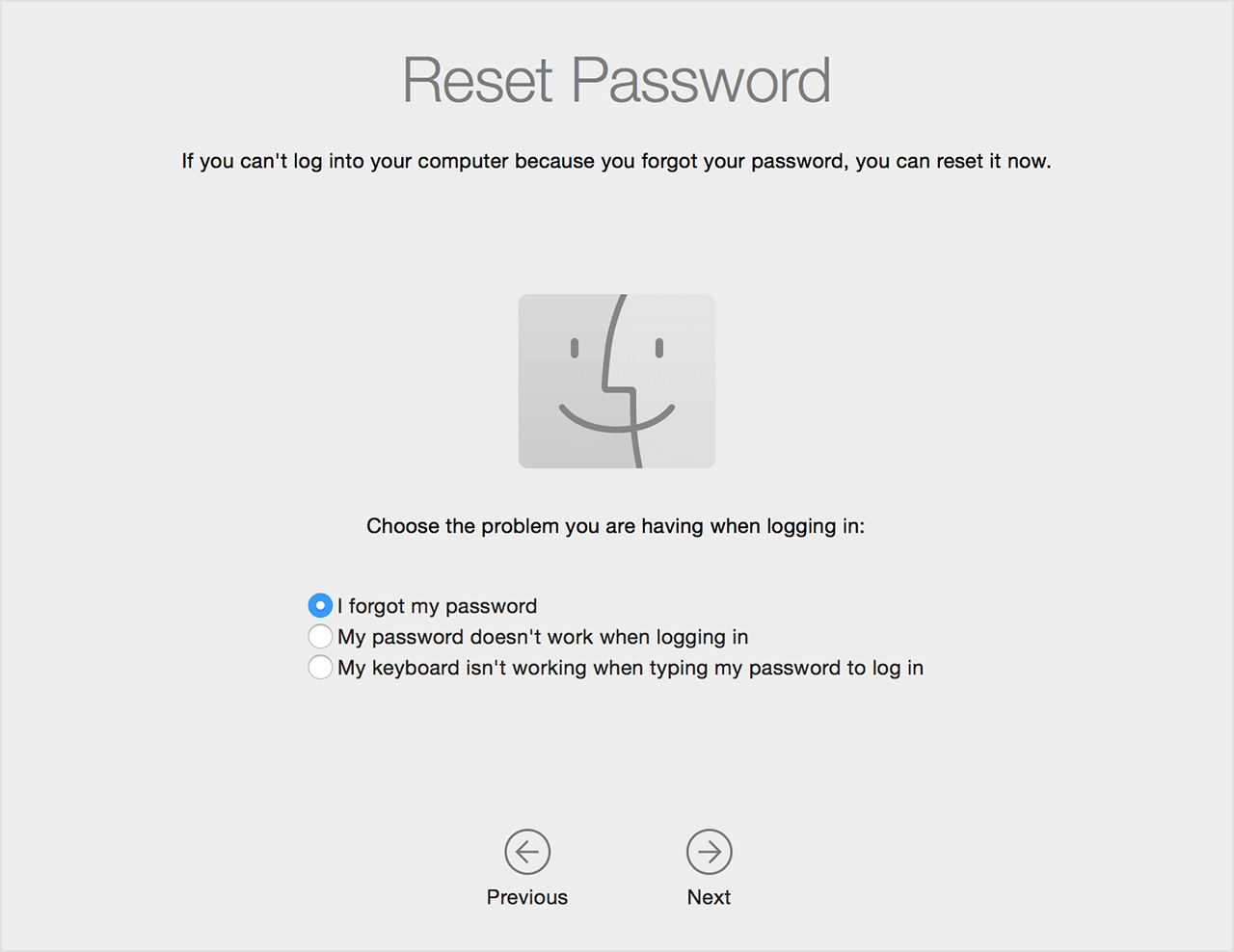 Reset Mac Password