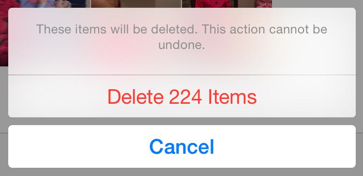 delete all photos