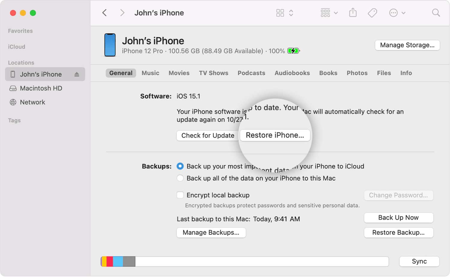 Restore Iphone From Itunes