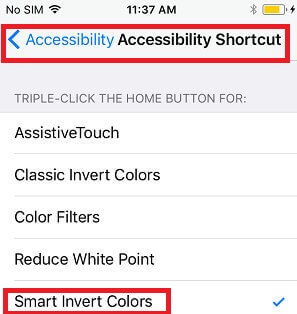 Accessibility Shortcut