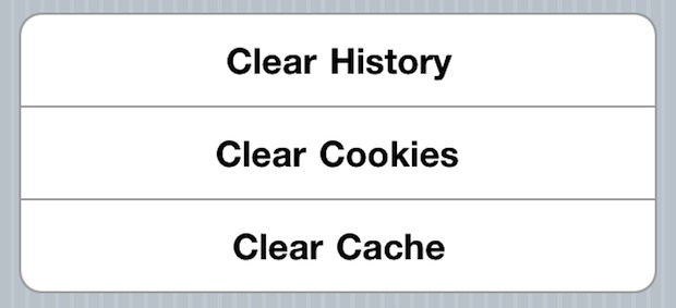 clear history