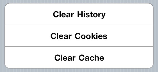 clear history