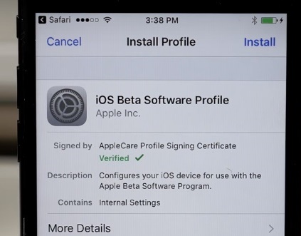 Install Ios Beta Profile 02