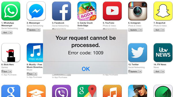 Iphone Error 1009