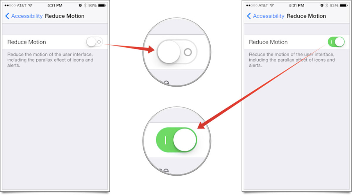 Corrija dispositivos iPhone congelados ativando o recurso de redução de movimento