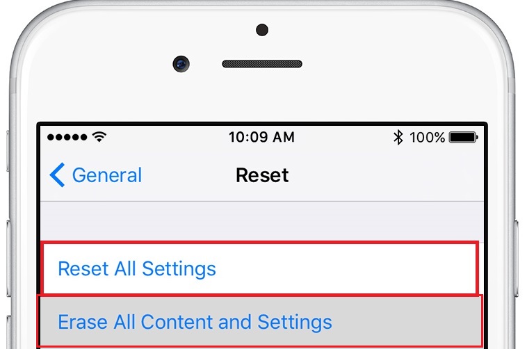 Reset All Setting