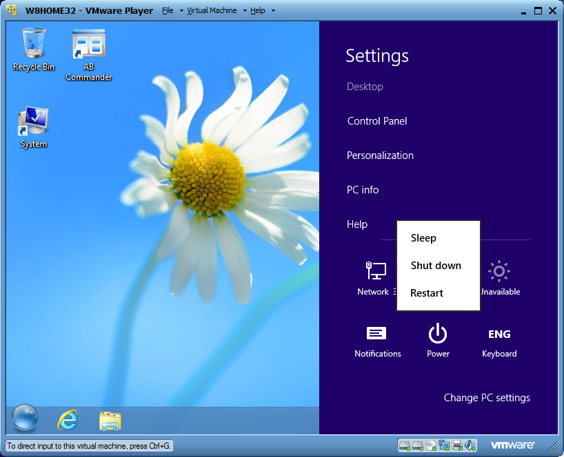 Reinicie Windows 10