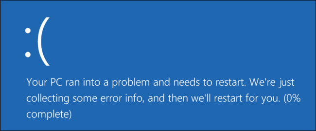 Correzione schermata blu di Windows 10