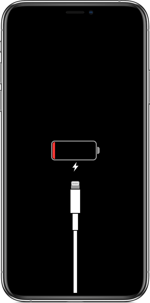 Charge iPhone X to Fix iPhone X Stuck on Apple Logo 