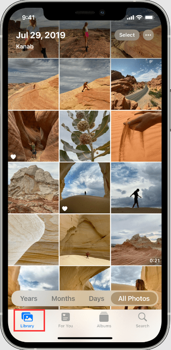 Hur man får bilder från iCloud via Cloud Photo Library