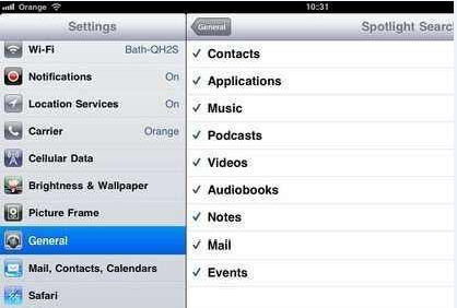 Use a Pesquisa Spotlight para restaurar SMS excluídos no iPhone