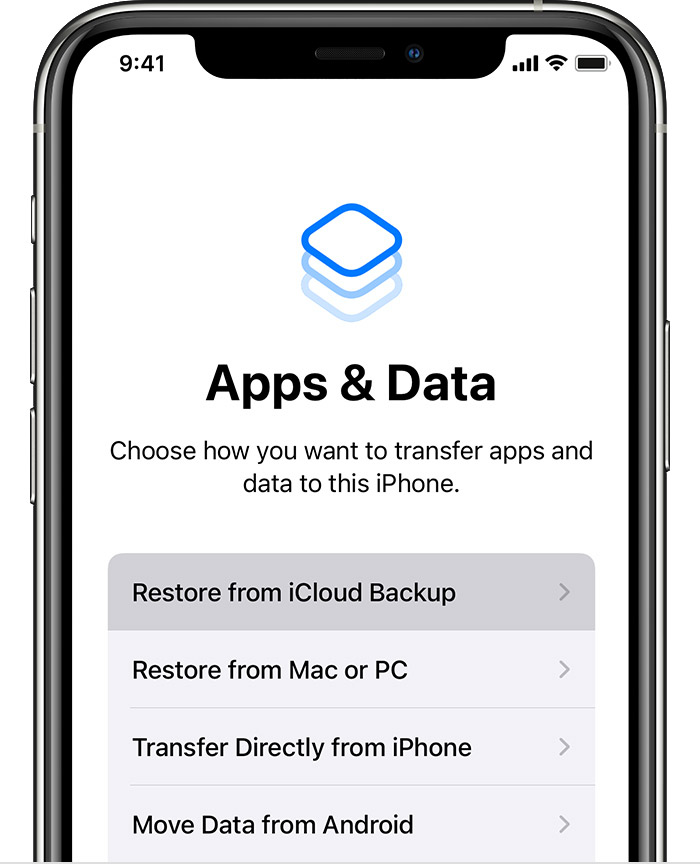 Restaurar o backup do iCloud para corrigir notas excluídas do iPhone por si só